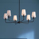 Pallas 6 Light 32.25 inch Black Chandelier Ceiling Light