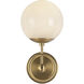 Alora Mood Fiore 1 Light 6 inch Brushed Gold Bath Vanity Light Wall Light