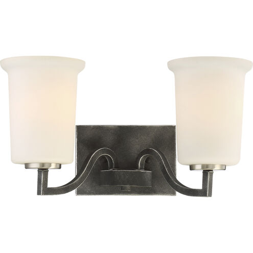 Chester 2 Light 15 inch Iron Black Vanity Light Wall Light