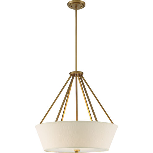 Seneca 4 Light 22 inch Natural Brass Pendant Ceiling Light