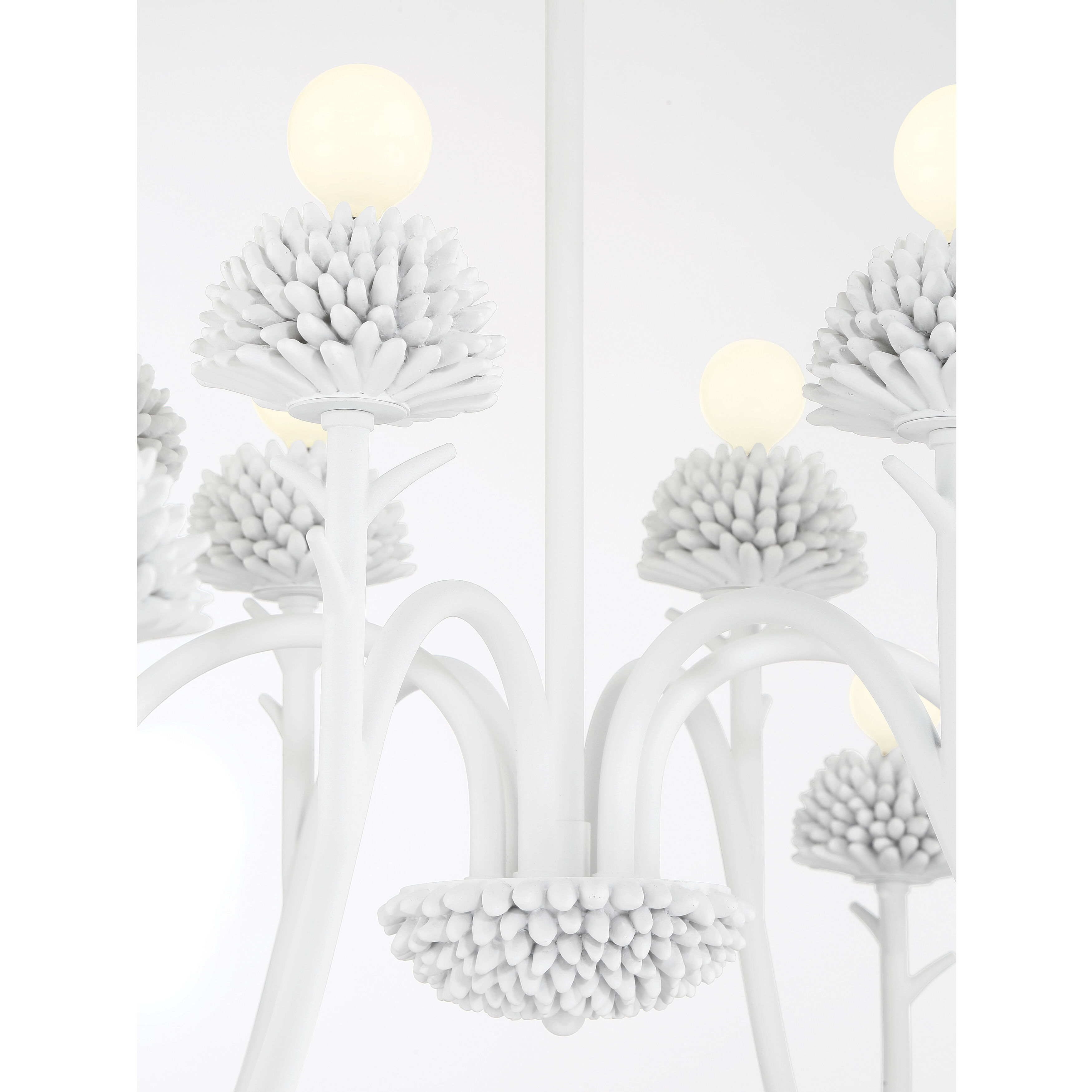 North Fork 12 Light 38 inch Sand White Chandelier Ceiling Light, Two Tier