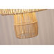 Canada 1 Light 16 inch Natural White Chandelier Ceiling Light