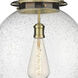 Beacon 1 Light 15.75 inch Antique Brass Pendant Ceiling Light