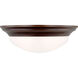Nash 2 Light 14 inch Bronze Flush Mount Ceiling Light