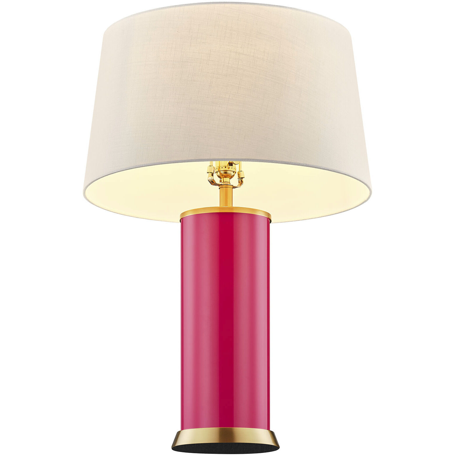 Melissa 29.13 inch 100.00 watt Fuchsia Rose Table Lamp Portable Light, Coco & Dash