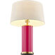 Melissa 29.13 inch 100.00 watt Fuchsia Rose Table Lamp Portable Light, Coco & Dash