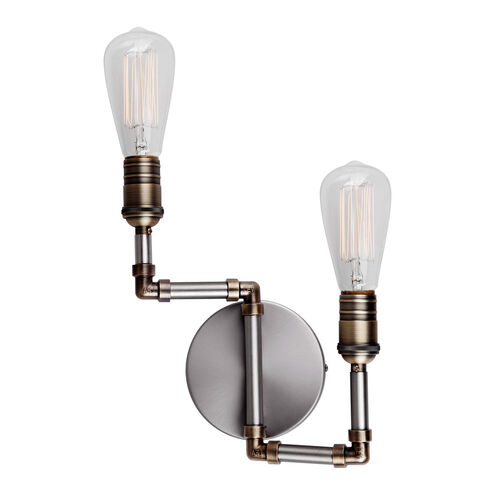 Signature 2 Light 10 inch Brushed Nickel Wall Sconce Wall Light