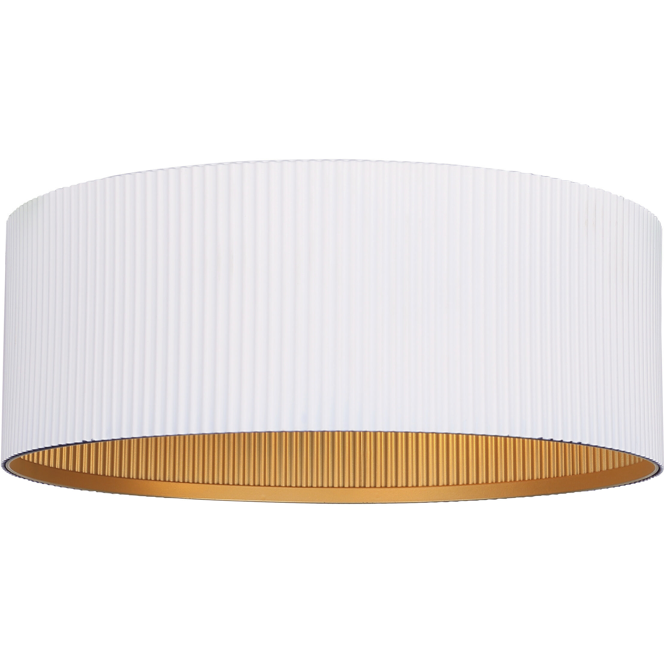 Rexton 2 Light 13.88 inch Matte White and Gold Flush Mount Ceiling Light