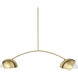 Cybill 9.45 inch Gold Chandelier Ceiling Light