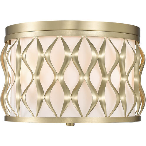 Harden 3 Light 12.25 inch Modern Gold Flush mount Ceiling Light