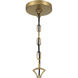 Miller 6 Light 28.25 inch Legacy Brass and Sand Coal Chandelier Ceiling Light