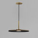 Berliner LED 13.75 inch Antique Brass Single Pendant Ceiling Light
