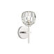 Parisian 1 Light 9 inch Polished Nickel with Crystal Wall Sconce Wall Light