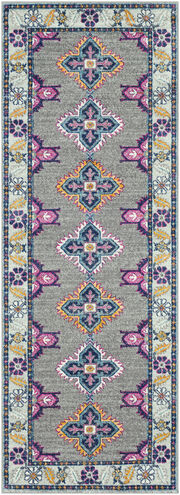 Harput 87 X 31 inch Navy Rug in 2.5 x 8, Runner