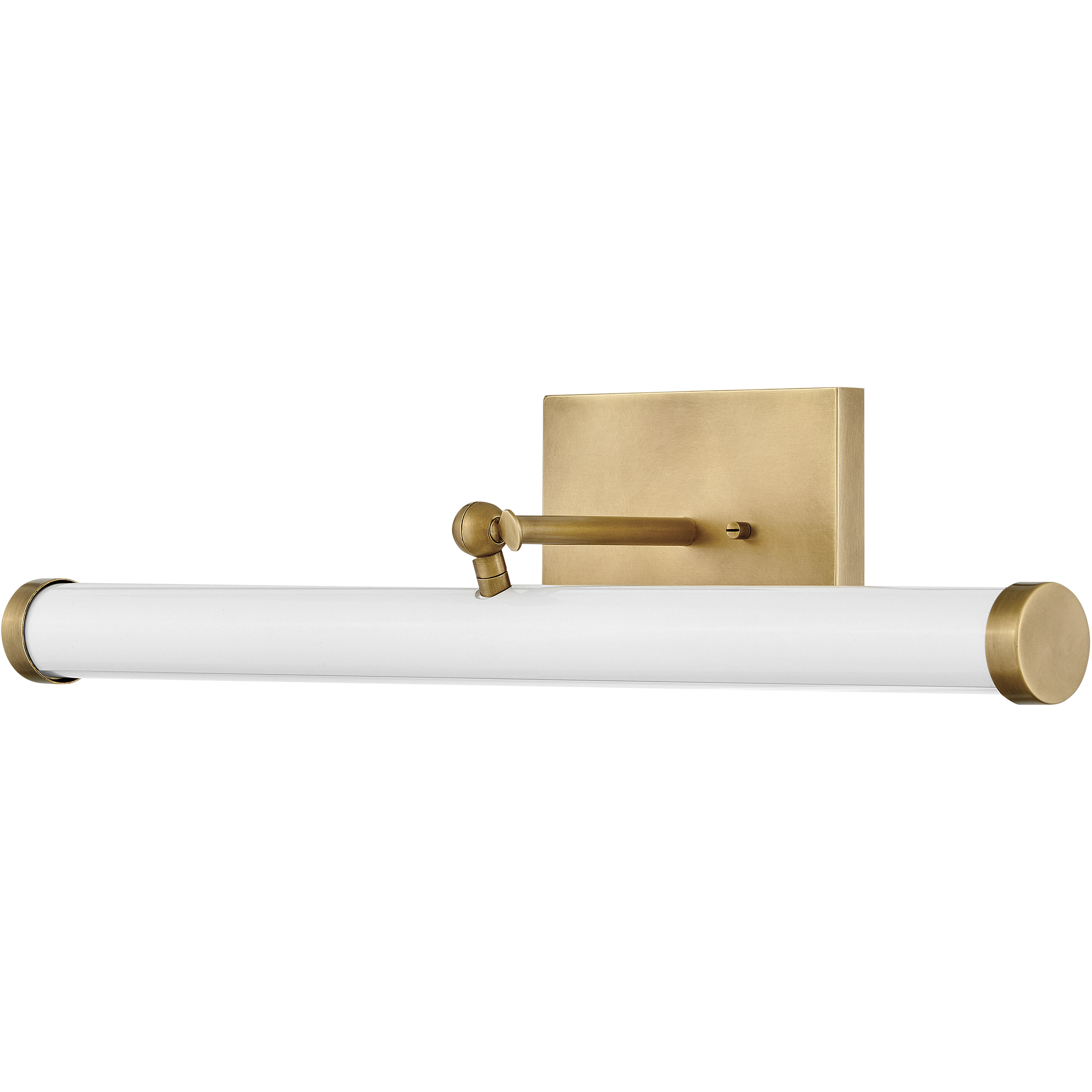 Regis LED 24.5 inch Heritage Brass with Gloss White Sconce Wall Light