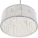 Claire 12 Light 20 inch Chrome Drum Shade Chandelier Ceiling Light