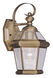 Georgetown 1 Light 12 inch Antique Brass Outdoor Wall Lantern