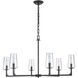 Fitzroy 6 Light 34 inch Matte Black Chandelier Ceiling Light