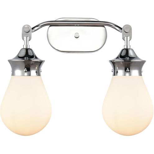 Genesis 2 Light 18.25 inch Polished Chrome Bath Vanity Light Wall Light