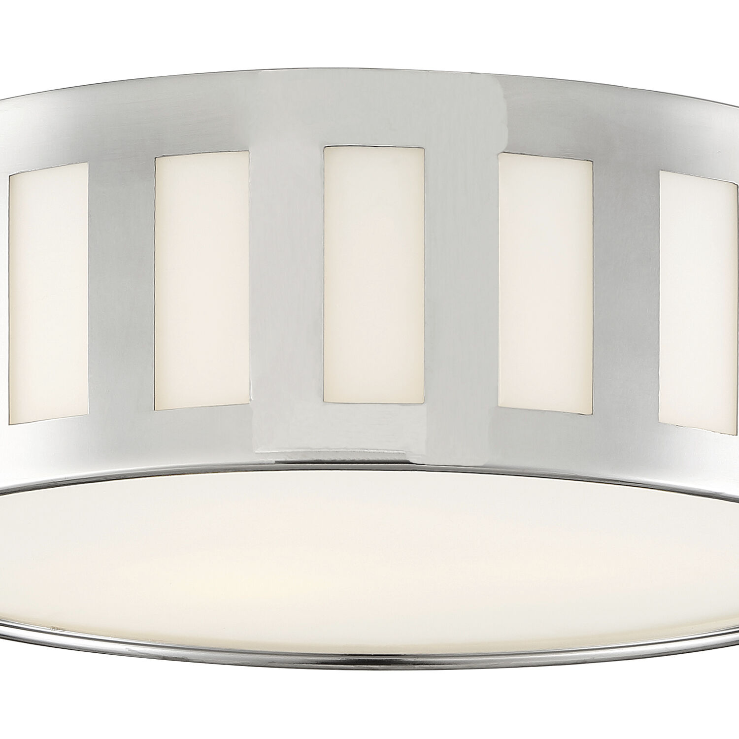 Kendal 3 Light 14 inch Polished Nickel Flush Ceiling Light