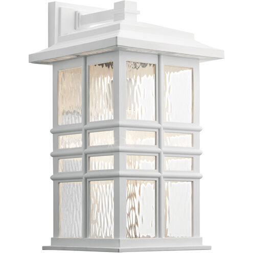 Beacon Square 1 Light 18 inch White Outdoor Wall, Large