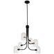 Cupola 6 Light 27 inch Matte Black Chandelier Ceiling Light