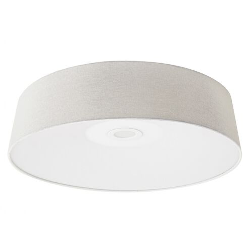 Cermack St. LED 24 inch Ivory Linen Flush Mount Ceiling Light