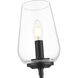 Dominique Wall Sconce Wall Light in Matte Black