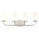 Winslow 4 Light 28 inch Brushed Nickel Vanity Light Wall Light
