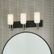 Solia LED 24 inch Brushed Nickel with Black Bathroom Vanity Light Wall Light