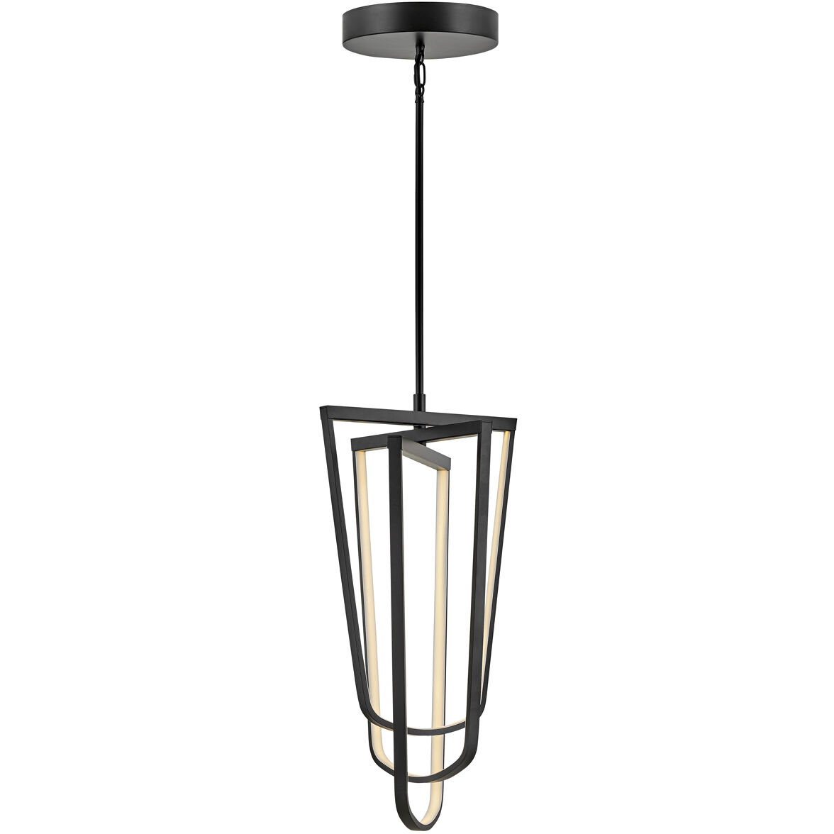 Onyx LED 14.5 inch Black Pendant Ceiling Light