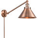 Briarcliff 21 inch 3.50 watt Antique Copper Swing Arm Wall Light, Franklin Restoration