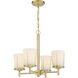 Serene 4 Light 19.5 inch Natural Brass Chandelier Ceiling Light
