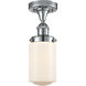 Dover 1 Light 6.5 inch Polished Chrome Semi-Flush Mount Ceiling Light