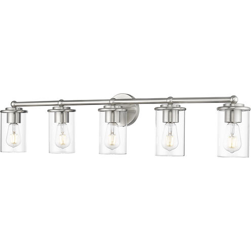 Thayer 5 Light 39 inch Brushed Nickel Vanity Wall Light