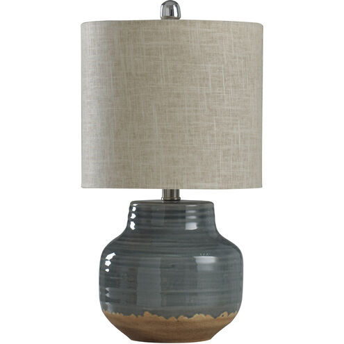 Signature 19.5 inch 60 watt Prova Grey Table Lamp Portable Light