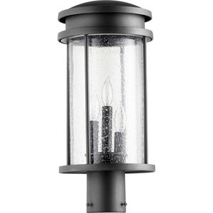 Hadley 3 Light 17.75 inch Noir Outdoor Post Lantern
