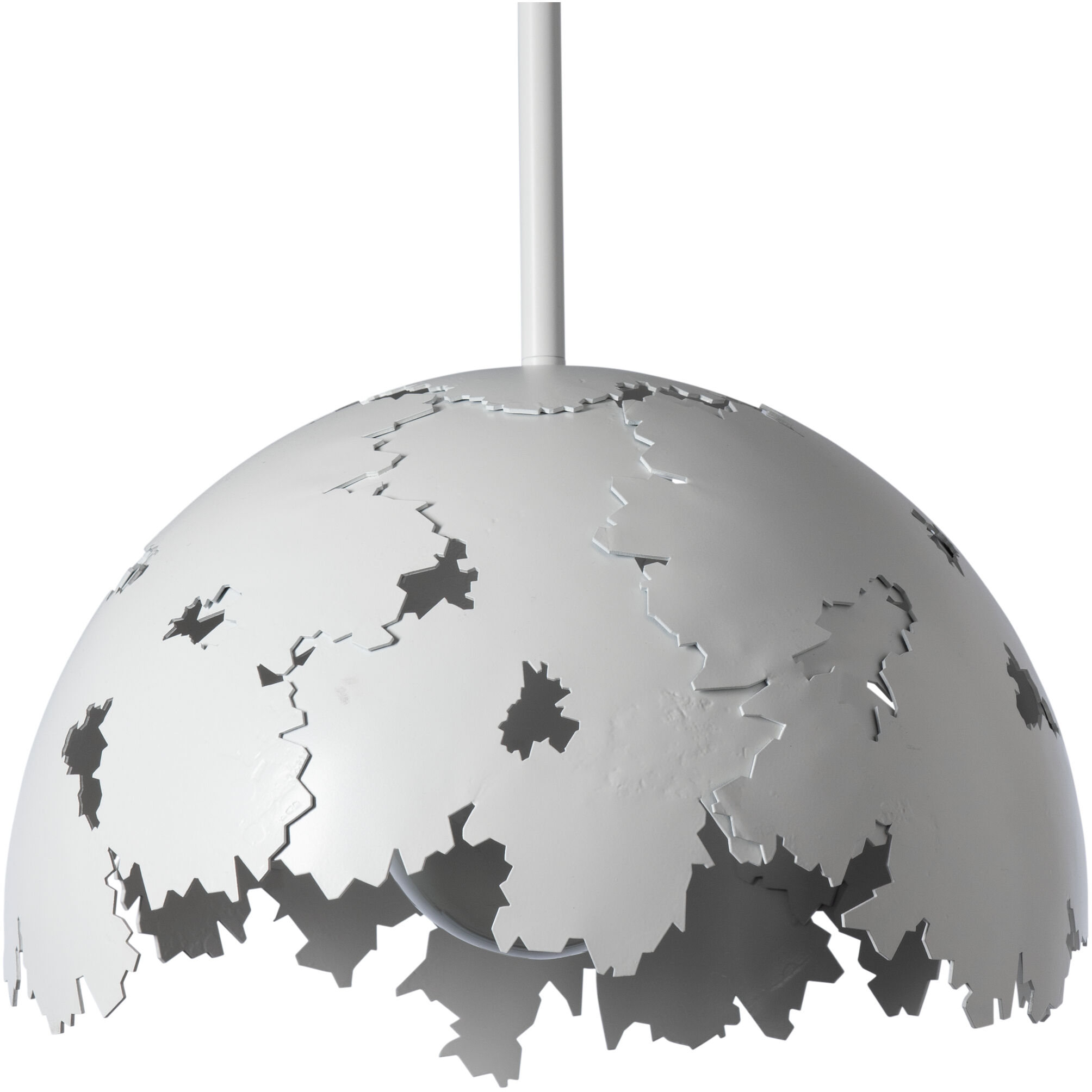 Pangea 1 Light 15.3 inch White Pendant Ceiling Light - Open Box