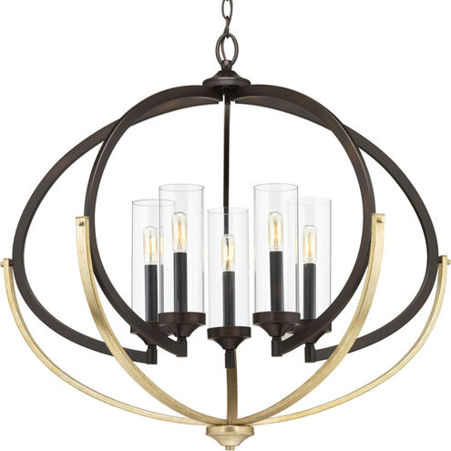 Orna 5 Light 34 inch Antique Bronze Chandelier Ceiling Light, Design Series