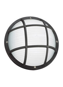 Bayside 1 Light 5 inch Black Outdoor Wall Or Ceiling Flush Mount