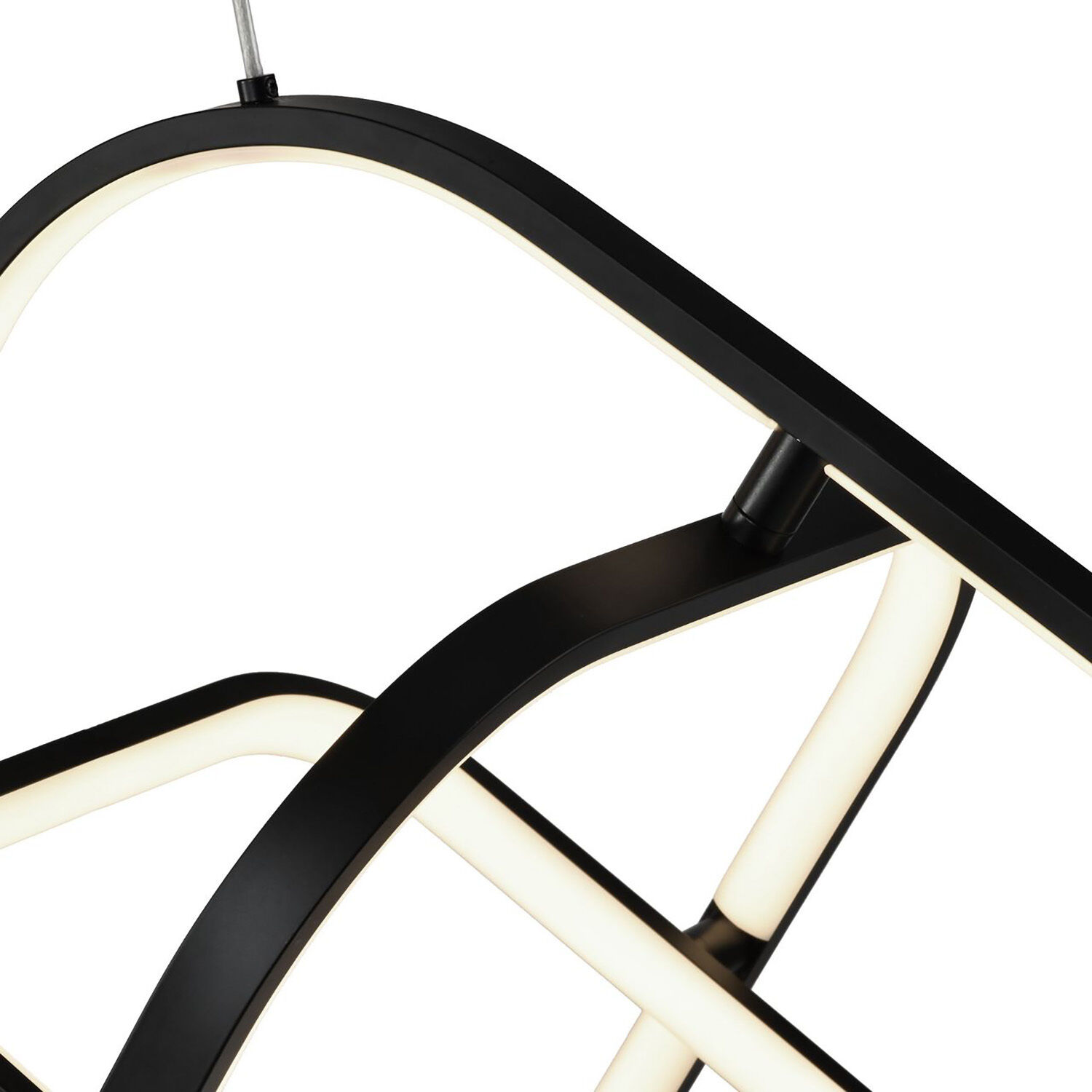 Sienna LED 18.5 inch Semi Gloss Black Pendant Ceiling Light