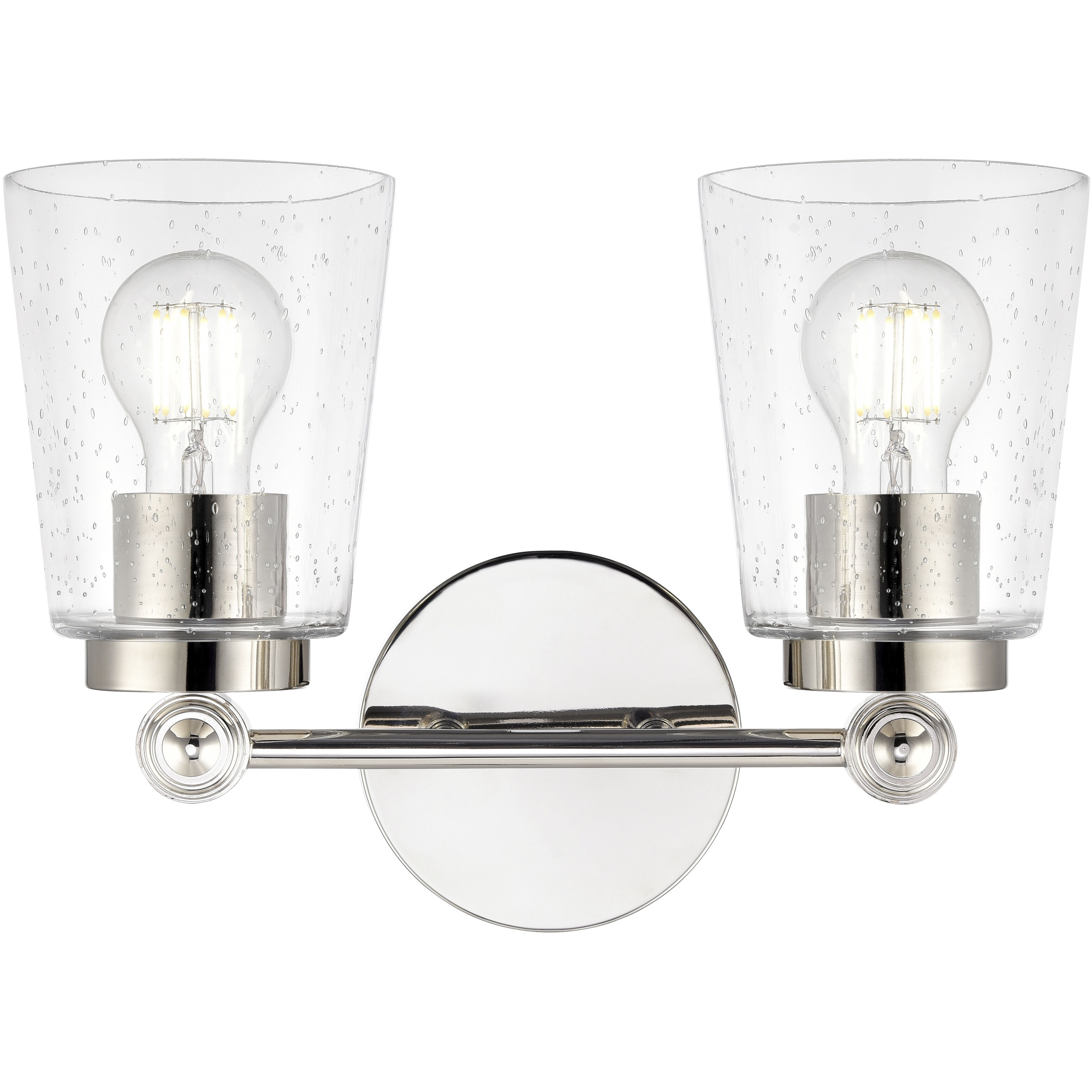 Lauryn 2 Light 13.5 inch Polished Nickel Bathroom Vanity Light Wall Light