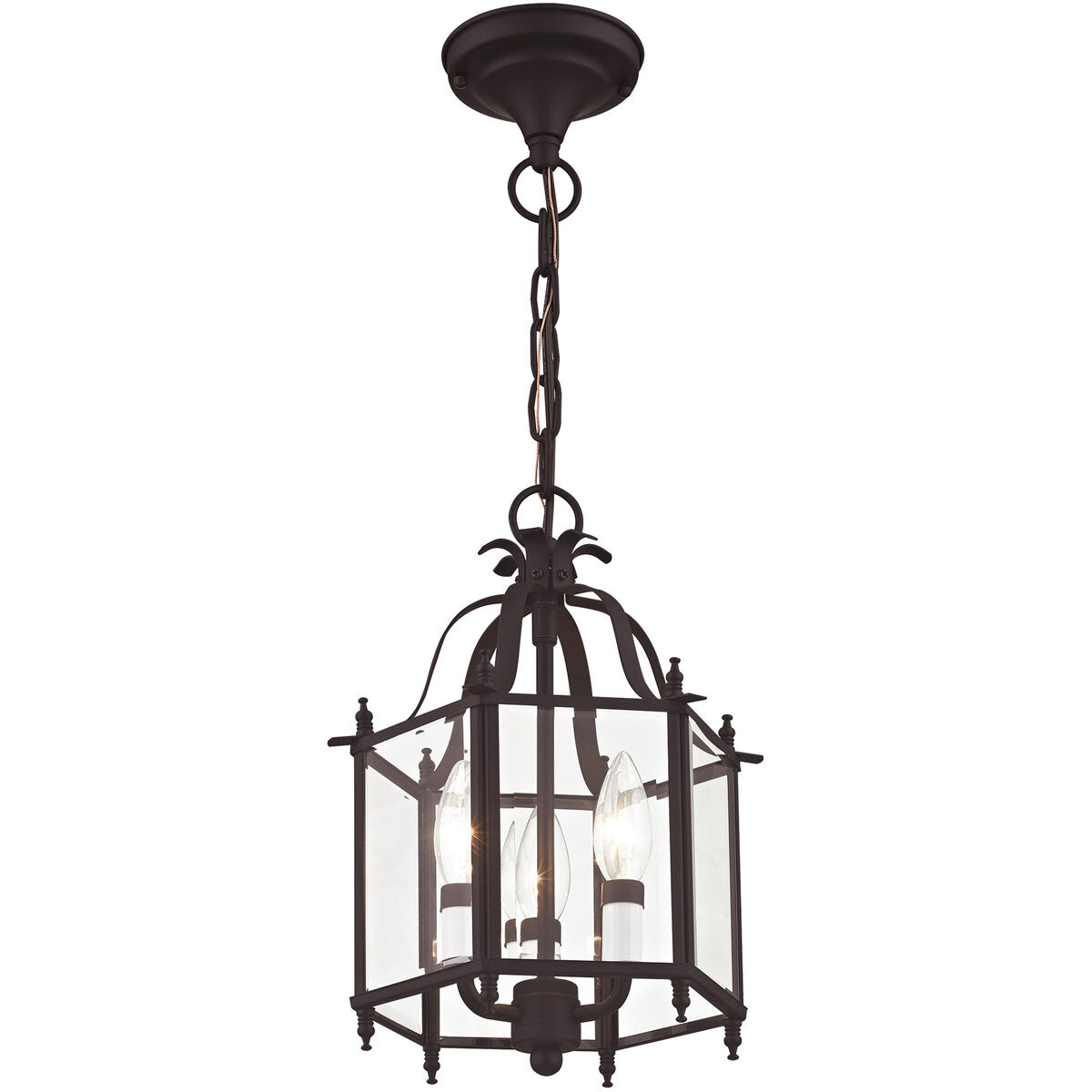 Livex 4403-07 Livingston 3 Light 10 inch Bronze Convertible Livex 4403-07 Livingston 3 Light 10 inch Bronze Convertible