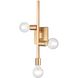 Attune 3 Light 5 inch Burnished Brass ADA Sconce Wall Light