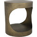 Eclipse 26 X 22 inch Aged Brass Side Table, Round