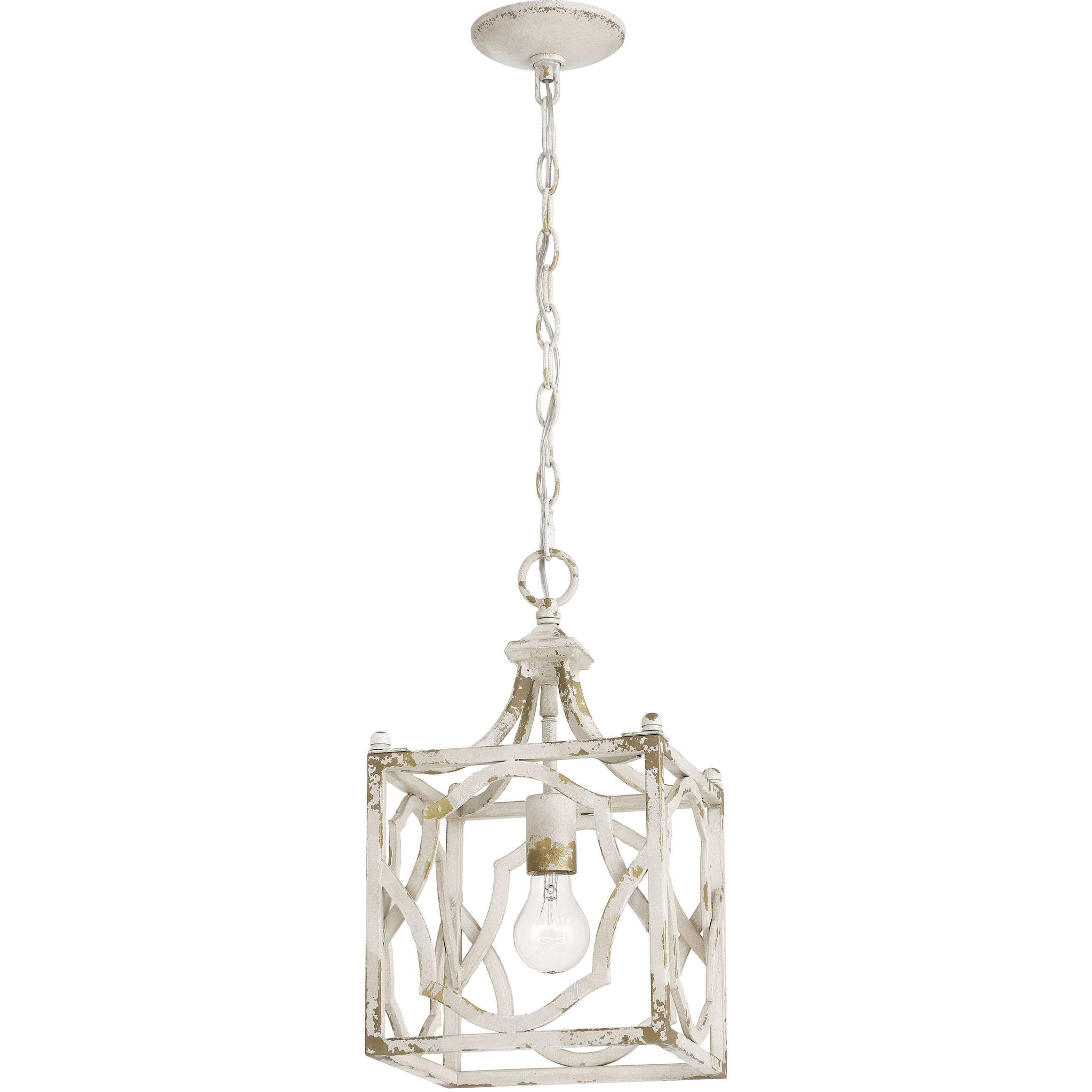 Laurent 1 Light 9 inch Antique Ivory Pendant Ceiling Light
