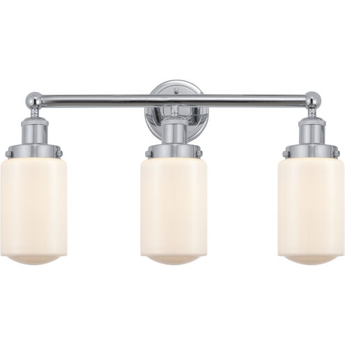 Dover 3 Light 24.5 inch Polished Chrome Bath Vanity Light Wall Light