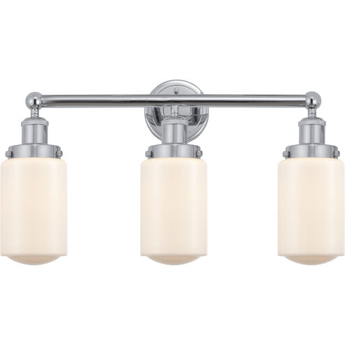 Dover 3 Light 24.5 inch Polished Chrome Bath Vanity Light Wall Light