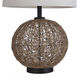 Signature 29 inch 150 watt Natural Rope Table Lamp Portable Light