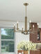 Trumbull 6 Light 26 inch Antique Brass Chandelier Ceiling Light